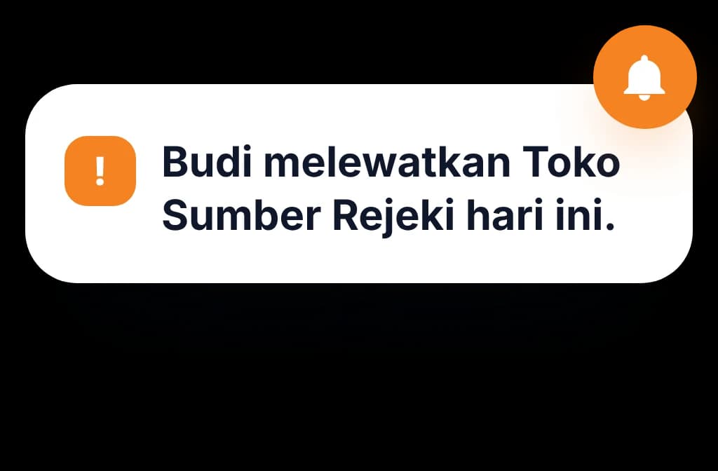 Peringatan kunjungan terlewat