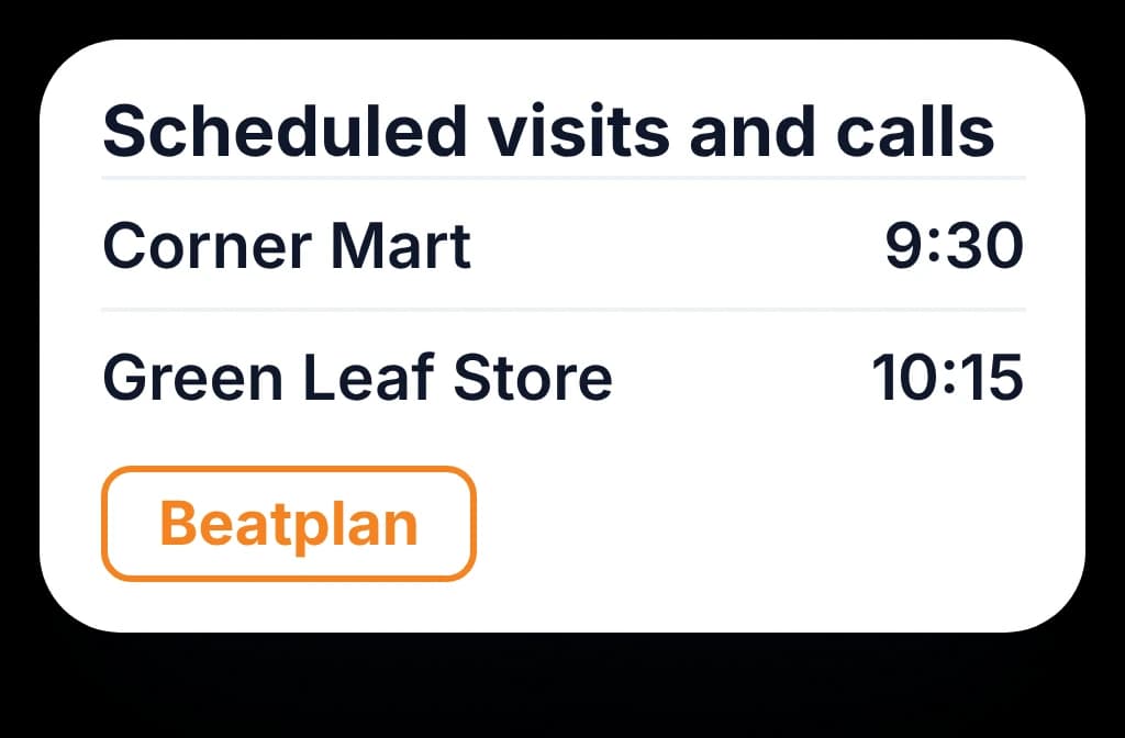 Beat plans a rep can finish