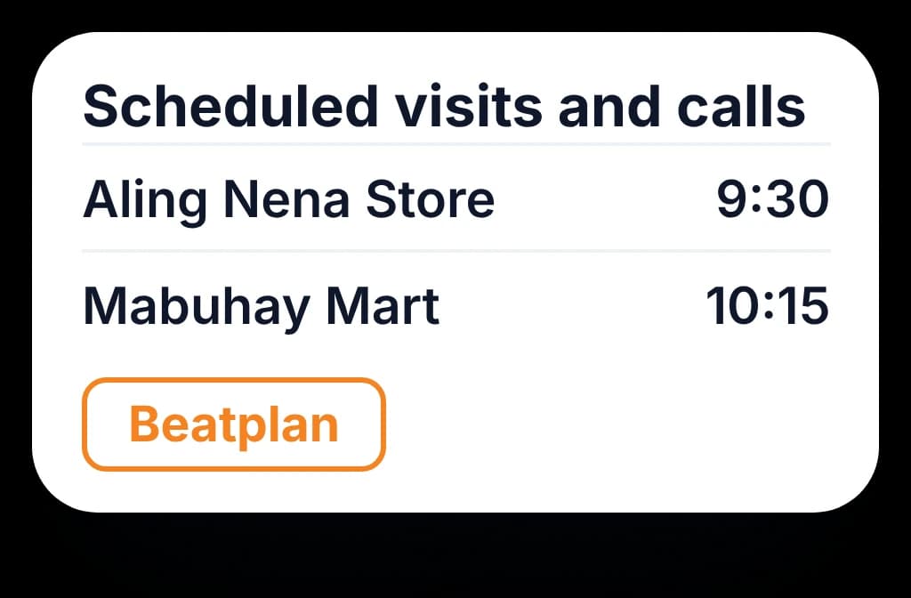 Beat plans a rep can finish