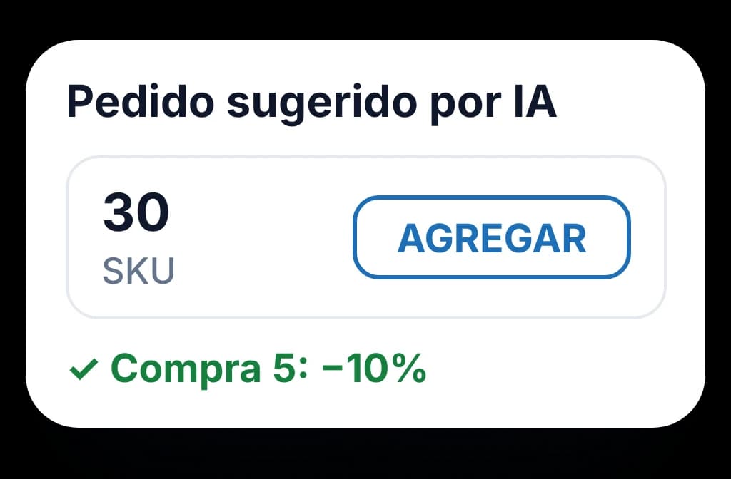 Sugerencia de pedido con el Order AI Agent