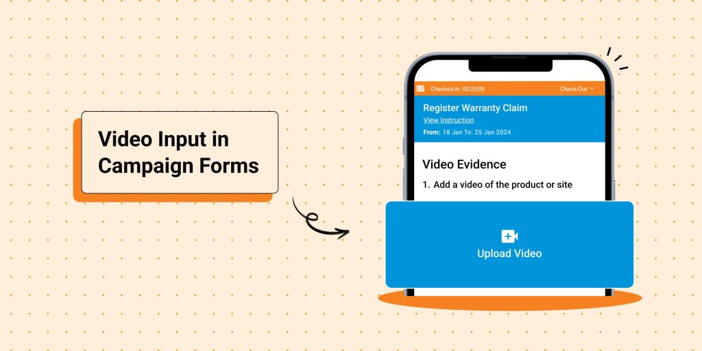 Video input in campaign forms