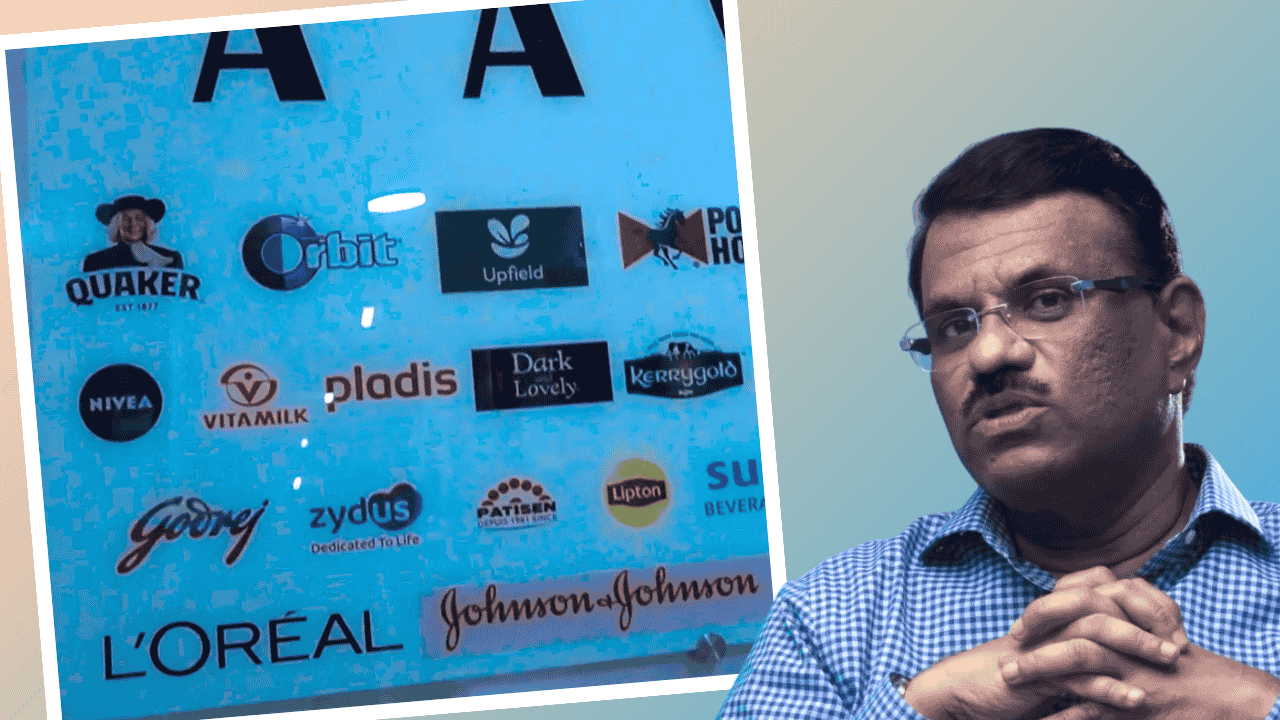 Aava Brands' client logos:  Johnson & Johnson, L'Oréal, and more.