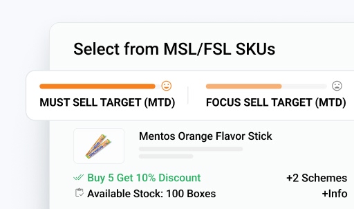 Activate trade promotions for upsell and cross sell - Field Sales App