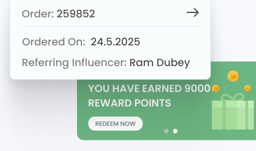 Allow influencers to earn rewards through referrals - Visual Merchandising