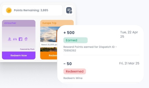 Let them redeem rewards earned from purchases or campaigns - Visual Merchandising