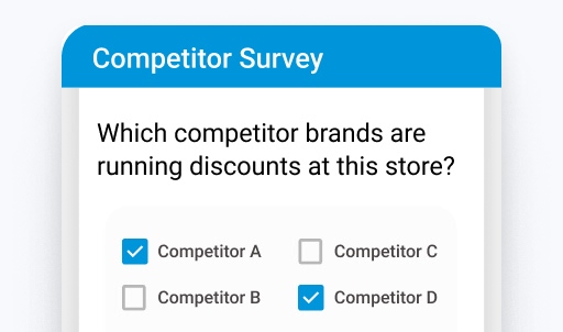 Record competitor pricing presence and promotions 1 - Field Sales App