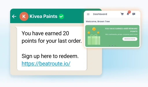 Enable onboarding via WhatsApp or PWA - Loyalty Management Software