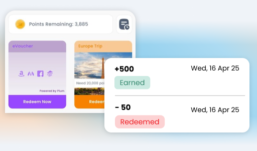 let them redeem rewards earned from purchases or campaigns - Retailer App