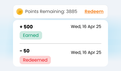 notify users instantly on reward points earned and redemption timeline - Loyalty Management Software