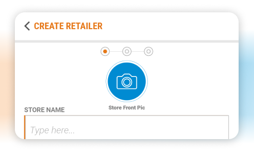 onboard customers via sales team or self serve mechanism - Retailer App
