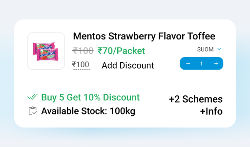 apply trade schemes and promos in bill - Order AI Agent