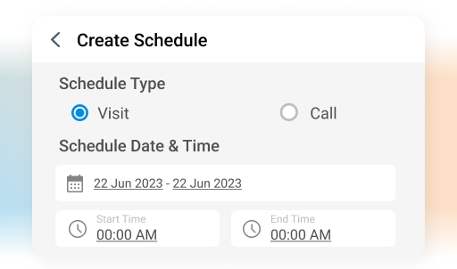 enable managers to plan ad hoc visits for escalation - Visit Planning