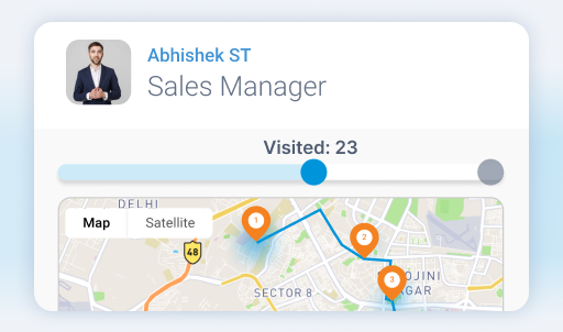 log field activity with gps tracking - Field Sales App