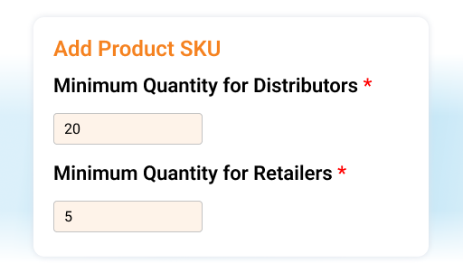 set minimum order quantity and other segment wise rules - Order AI Agent