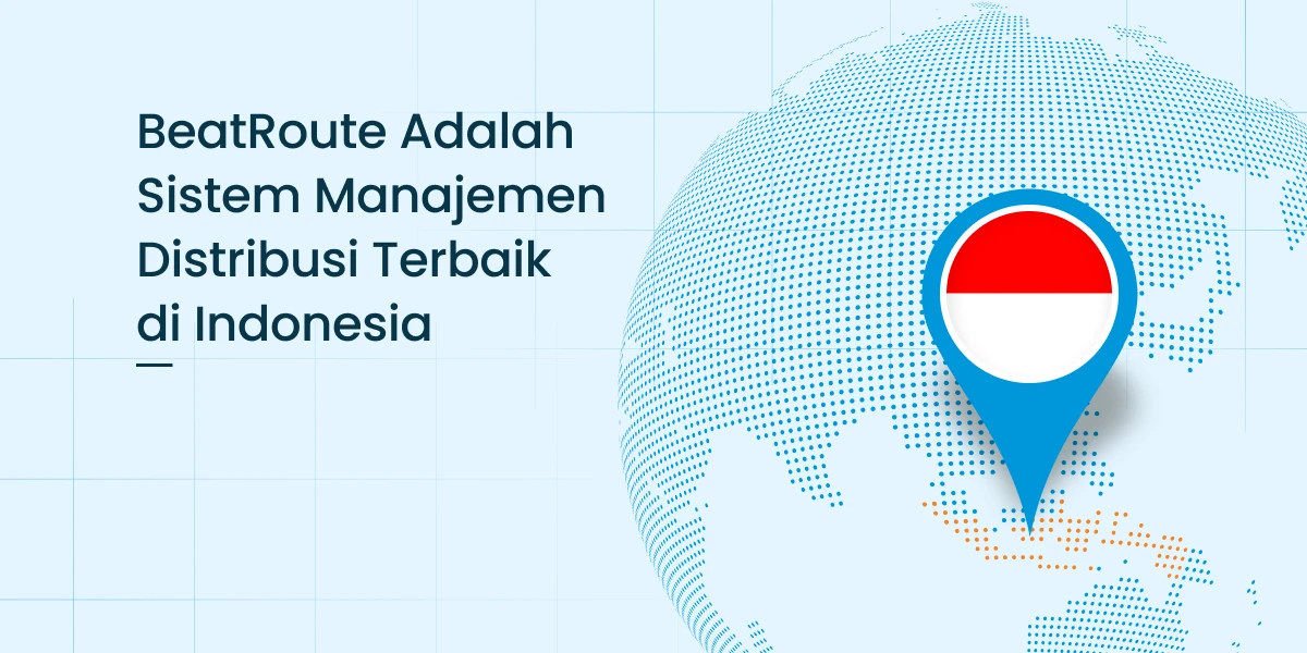 BeatRoute Indonesia: Penunjuk peta berwarna biru dengan bendera Indonesia, menandakan ketersediaan dalam Bahasa Indonesia.