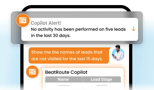 Use BeatRoute Copilot nudges to flag leads that require attention - Lead Management