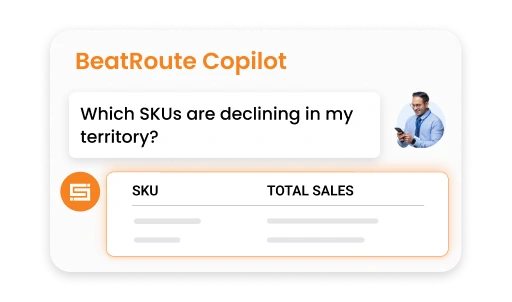 BeatRoute Copilot answering the question 